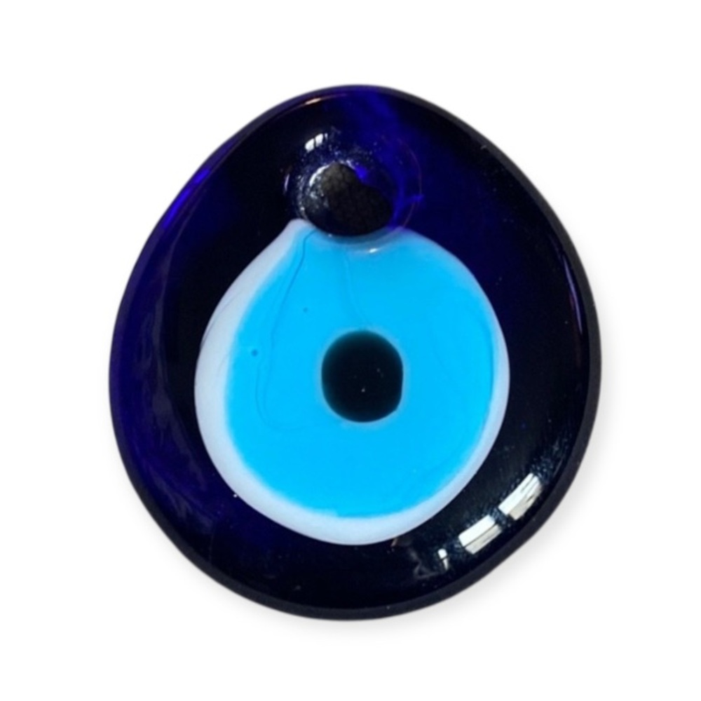 Turkish Evil Eye Glass Pendant Large